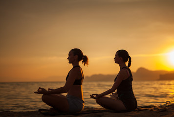 sunset yoga classes.