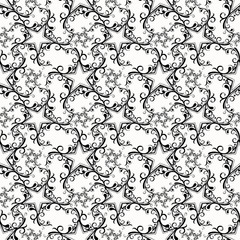 Seamless pattern on white background