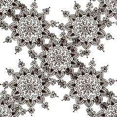 Seamless pattern on white background