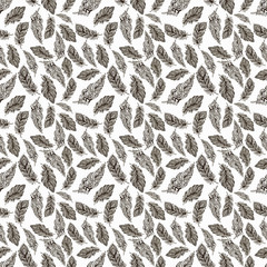 Seamless pattern on white background