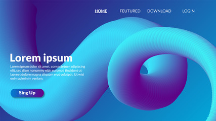 modern future blue abstract gradient background for business or landing page