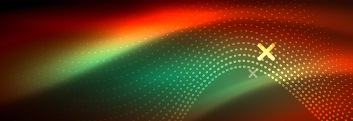 Obraz premium Motion vector illustration. Network digital concept. Abstract futuristic backdrop. Abstract pattern. Big data visualization. Background abstract technology communication data science.