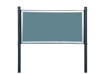 Obraz premium Blank billboard frame for promotion on white background