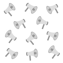 メガホンの模様