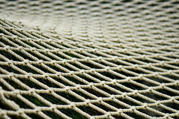 White hemp rope climbing playground