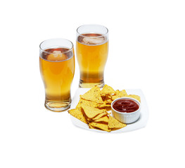 Beer and chips
