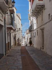 Obraz premium Narrow street in Spanish city