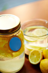 Fresh lemon drink 