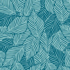 Summer nature jungle print. Exotic plant. Tropical pattern, palm leaves seamless