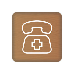 Obraz premium Sos Icon. Rescue Services Phone Call Illustration Isolated On A Background. Vector Icon Illustration. Unique Pattern Design For Brochures, Web