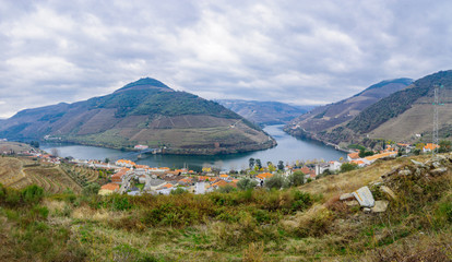 Pinhao, countryside and the Douro River and Valley