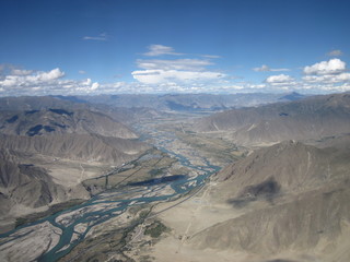 aerial view of mountains