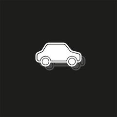 Obraz na płótnie Canvas car illustration isolated - vector car, transportation vehicle - automobile design