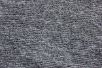 Dark grey texture background of empty seamless cloth pattern. Simple blank backdrop of dark gray or light black washed out color material to use as template, banner or wallpaper