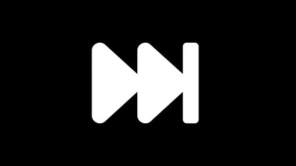 From the Glitch effect arises fast forward symbol. Then the TV turns off. Alpha channel Premultiplied - Matted with color black