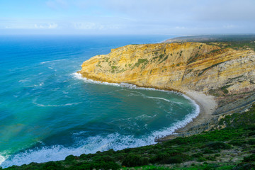 Coastal landscape in Cabo (cape) Espichel