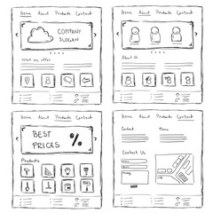 Website Layout Doodles