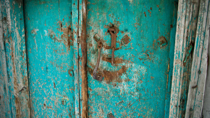 old wooden door