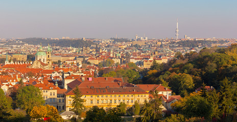 Obraz premium Prague - look from Petrin hill to old town.