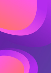Colorful cover. Wavy shapes with gradient. Modern design. Eps10 vector