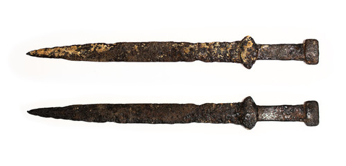 Ancient rusty sword