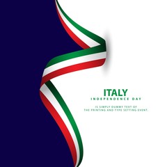 Italy Independence Day Vector Template Design Illustration