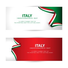 Italy Independence Day Vector Template Design Illustration