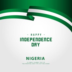 Happy Nigeria Independence Day Vector Template Design Illustration