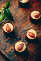 Chocolate Candies Assortment and tea