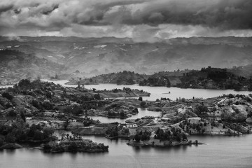 Guatape Lake (El Penol) in Antioquia, Medellin, Colombia, South America
