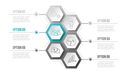 Company infographic template with business icons. Vector