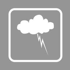 icona pericolo temporale e scariche elettriche