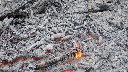 Bonfire in the mountain