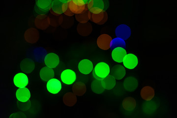 Colorfull bokeh  lights  background