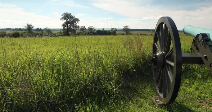 Gettysburg Civil War cannon in Pennsylvania USA
