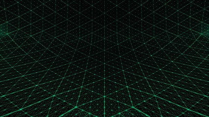 Distorted grid background green