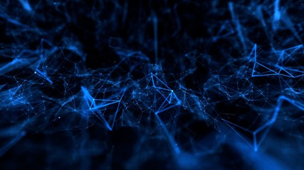 Abstract structure technology science background blue