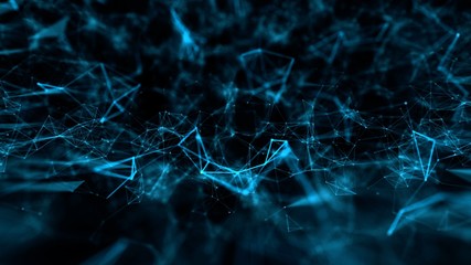 Abstract structure technology science background with connected line