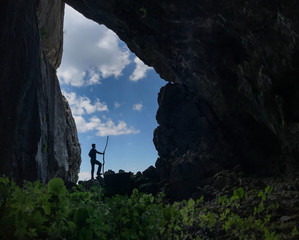 exploration, curiosity and research in magnificent caves