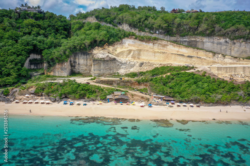 Melasti Beach Aerial View Bali Indonesia Stock Photo And