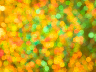 Soft focus abstract background. Green and yellow colors circles