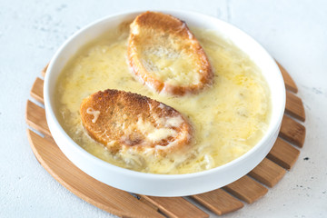 Bowl of onion soup