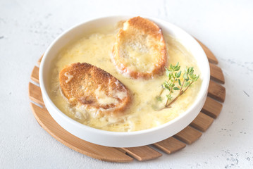 Bowl of onion soup