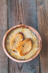 Bowl of onion soup
