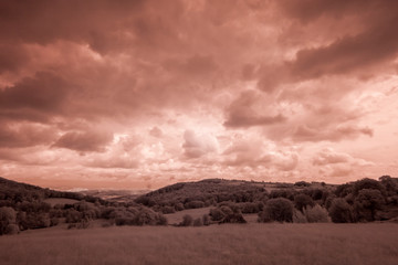 Landschaft in Infrarot (unbearbeitet)