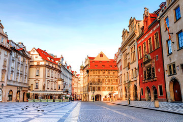 Naklejka na ściany i meble Old Town Square in Prague. Czech Republic
