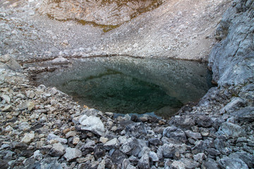 small black lake in Triglav valley