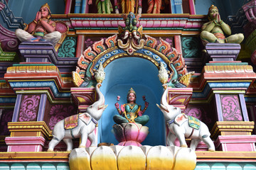 Naklejka premium Statues d'un temple hindou, Inde du Sud