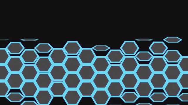 Hexagon Shape Flip Transition With Alpha