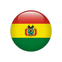Bolivia flag on button
